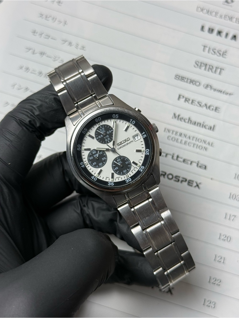 Vintage 1999 Seiko Chronograph Panda V657-7100 Men’s Watch